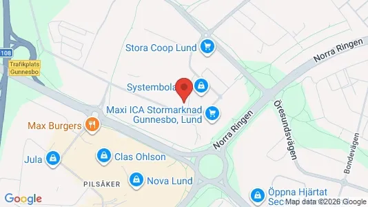 Kontorer til leie i Lund – Bilde fra Google Street View