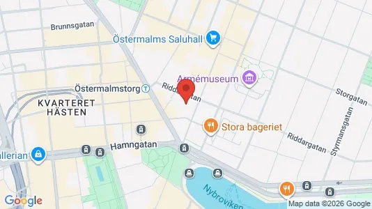Kontorer til leie i Östermalm - kort over placeringen