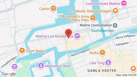 Kontorlokaler til leje i Malmø Centrum - Foto fra Google Street View