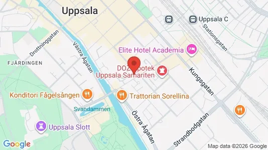 Kontorlokaler til leje i Uppsala - kort over placeringen