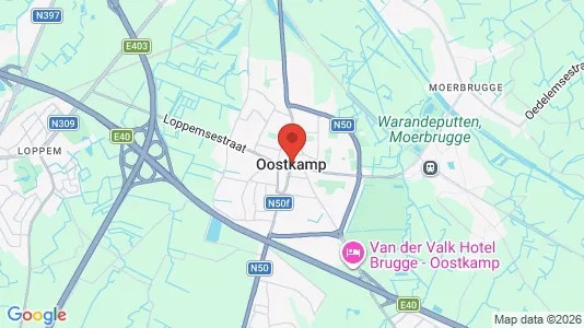 Lokale biurowe Do wynajęcia i Oostkamp - kort over placeringen