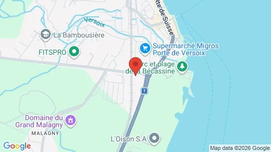Industrial properties for rent i Versoix - kort over placeringen