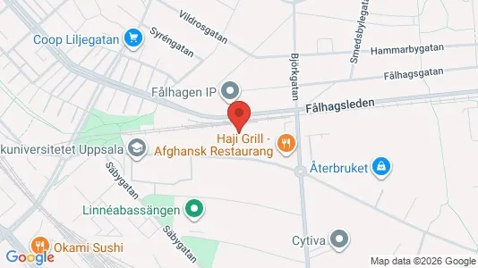 Büros zur Miete i Uppsala - kort over placeringen