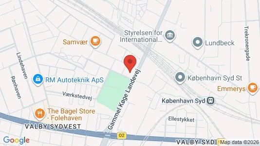 Kantorruimte te huur i Valby - kort over placeringen