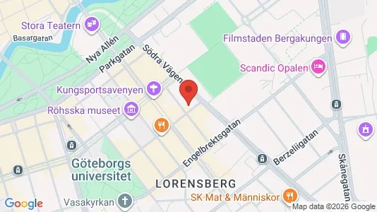Kontorslokaler för uthyrning i Göteborg Centrum - kort over placeringen