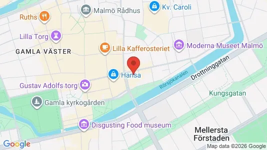 Kontorlokaler til leje i Malmø Centrum - kort over placeringen