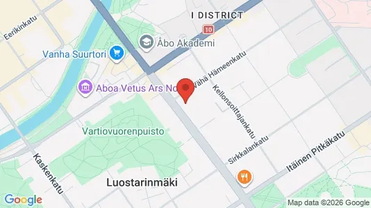 Commercial properties for sale i Turku - kort over placeringen