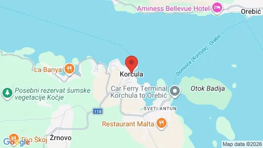 Lokaler til leie i Korčula – Bilde fra Google Street View