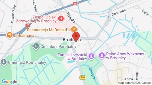 Büros zur Miete i Brodnicki - kort over placeringen
