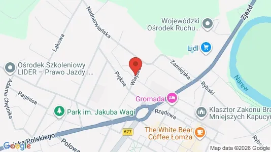 Espacios de oficina En alquiler i Łomża - Foto de Google Street View