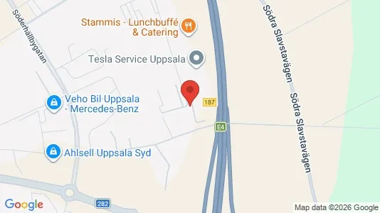 Teollisuuskiinteistöt Vuokrattavana i Uppsala - kort over placeringen