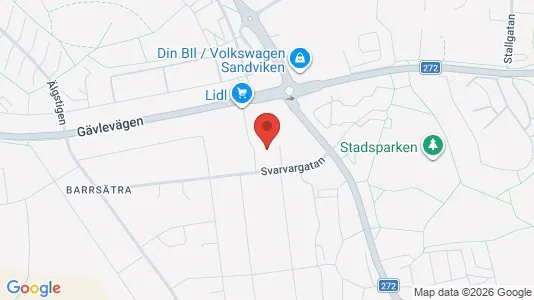 Kontorslokaler för uthyrning i Sandviken – Foto från Google Street View