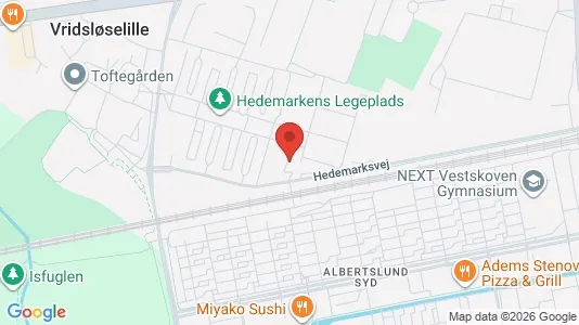 Gewerbeflächen zur Miete i Albertslund - kort over placeringen