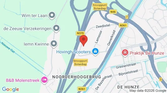 Büros zur Miete i Groningen - kort over placeringen