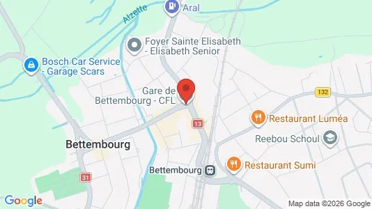 Büros zur Miete i Bettembourg - kort over placeringen