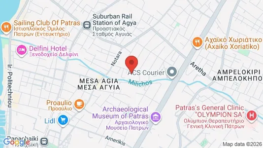 Propiedades comerciales En venta i Patras - kort over placeringen
