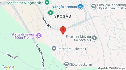 Gewerbeflächen zur Miete i Huddinge - kort over placeringen