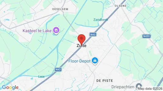 Kontorslokaler för uthyrning i Zulte – Foto från Google Street View