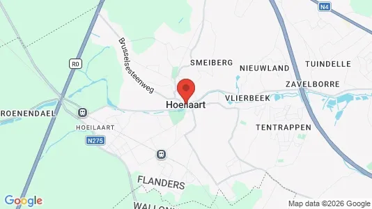 Office spaces for rent i Hoeilaart - kort over placeringen