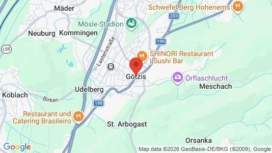 Værkstedslokaler til leje i Götzis - Foto fra Google Street View