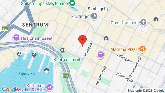 Lokale biurowe Do wynajęcia i Oslo Sentrum - kort over placeringen