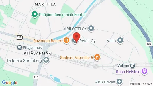 Warehouses for rent i Helsinki Läntinen - kort over placeringen