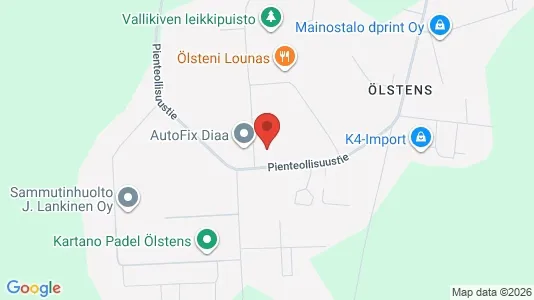 Lagerlokaler för uthyrning i Borgå - kort over placeringen