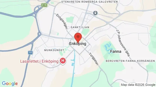 Ladenlokale zur Miete i Enköping – Foto von Google Street View