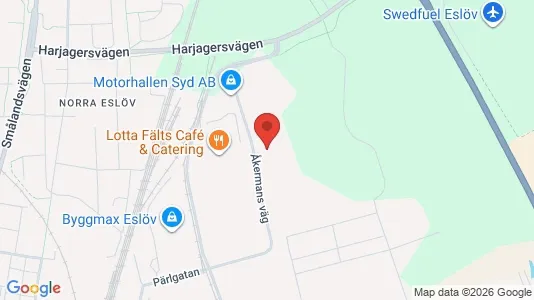 Teollisuuskiinteistöt Vuokrattavana i Eslöv - kort over placeringen