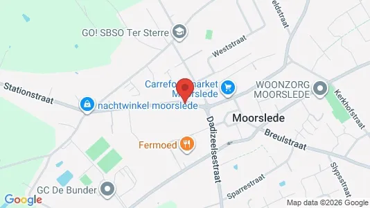 Nieruchomości komercyjne Na sprzedaż i Moorslede - kort over placeringen