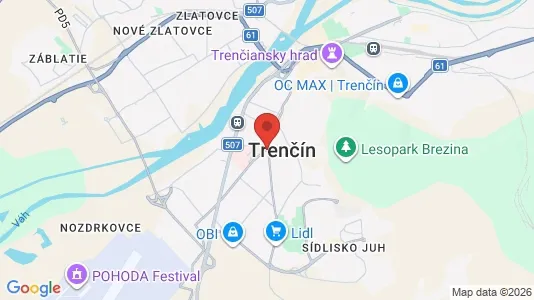 Gewerbeflächen zur Miete i Trenčín – Foto von Google Street View