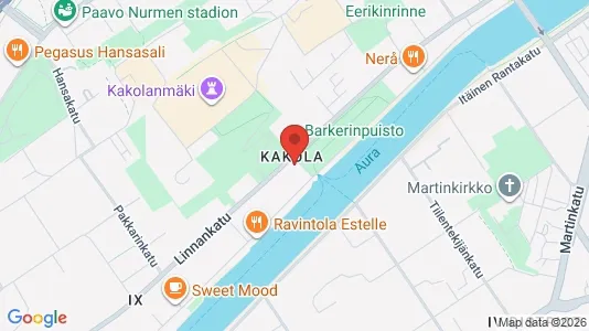 Företagslokaler för uthyrning i Åbo - kort over placeringen