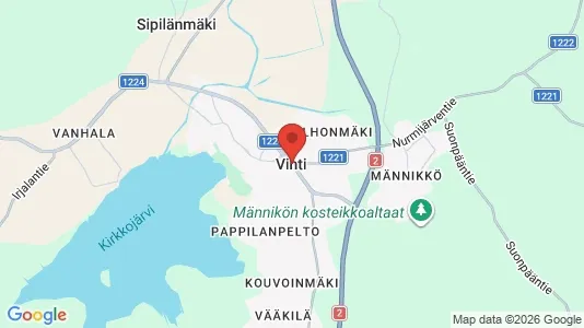 Commercial properties for rent i Vihti - kort over placeringen