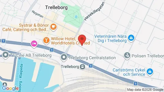 Liikekiinteistöt Vuokrattavana i Trelleborg - kort over placeringen