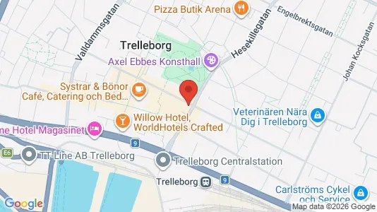 Lokaler til leie i Trelleborg - kort over placeringen