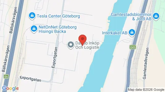 Kontorer til leie i Göteborg Ø - kort over placeringen
