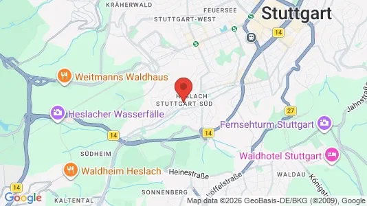 Lokaler til leje i Stuttgart-Süd - Foto fra Google Street View