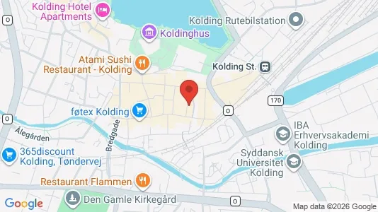 Liikekiinteistöt Myynnissä i Kolding - Kuva Google Street Viewstä