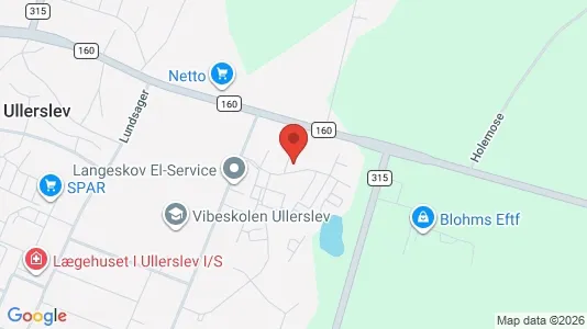 Varastot Myynnissä i Ullerslev - Kuva Google Street Viewstä
