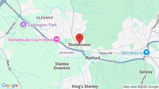 Büros zur Miete i Stonehouse - Gloucestershire – Foto von Google Street View
