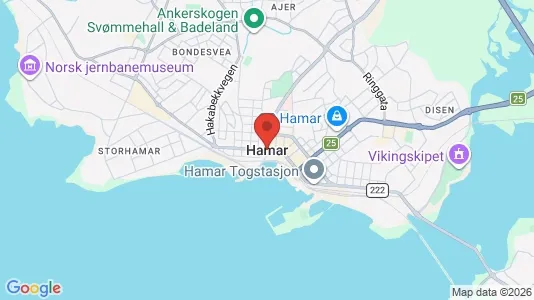 Kontorer til leie i Hamar – Bilde fra Google Street View