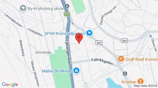 Office spaces for rent i Bergen Årstad - kort over placeringen