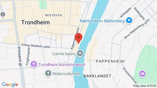 Kontorer til leie i Trondheim Midtbyen – Bilde fra Google Street View