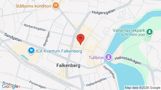 Magazyny Do wynajęcia i Falkenberg - kort over placeringen