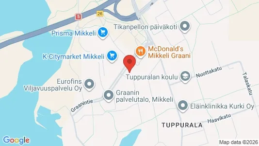 Commercial properties for sale i Mikkeli - kort over placeringen