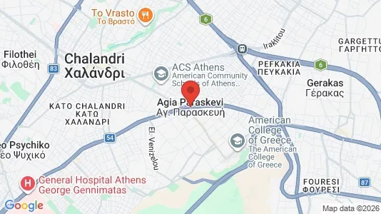 Butikslejemål til leje i Agia Paraskevi - kort over placeringen