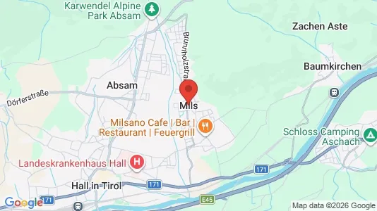Toimistotilat Vuokrattavana i Mils - Kuva Google Street Viewstä