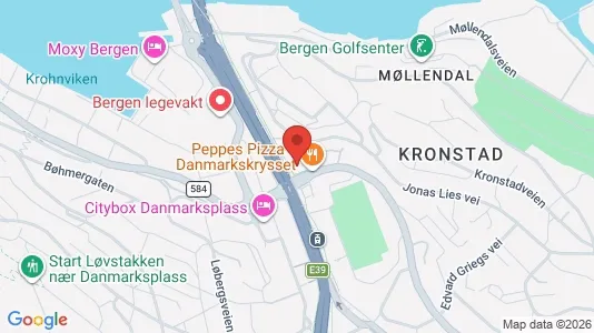Office spaces for rent i Bergen Årstad - kort over placeringen
