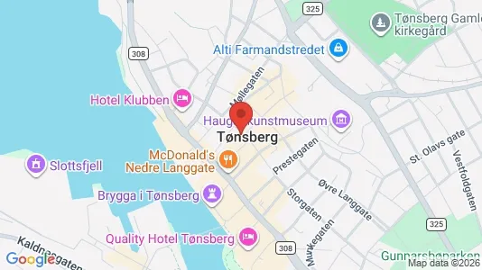 Büros zur Miete i Tønsberg - kort over placeringen