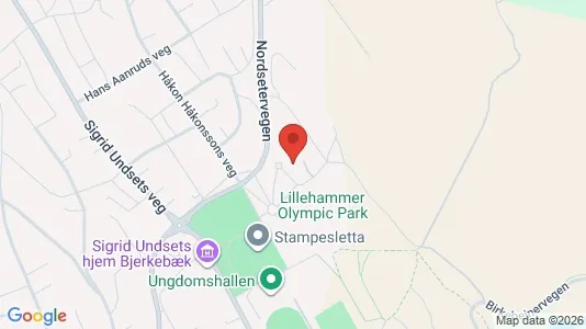 Kontorlokaler til leje i Lillehammer - kort over placeringen